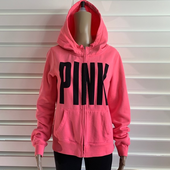 PINK Victoria's Secret Tops - “SOLD”🛍NWOT PINK ZIP UP SWEATSHIRT!